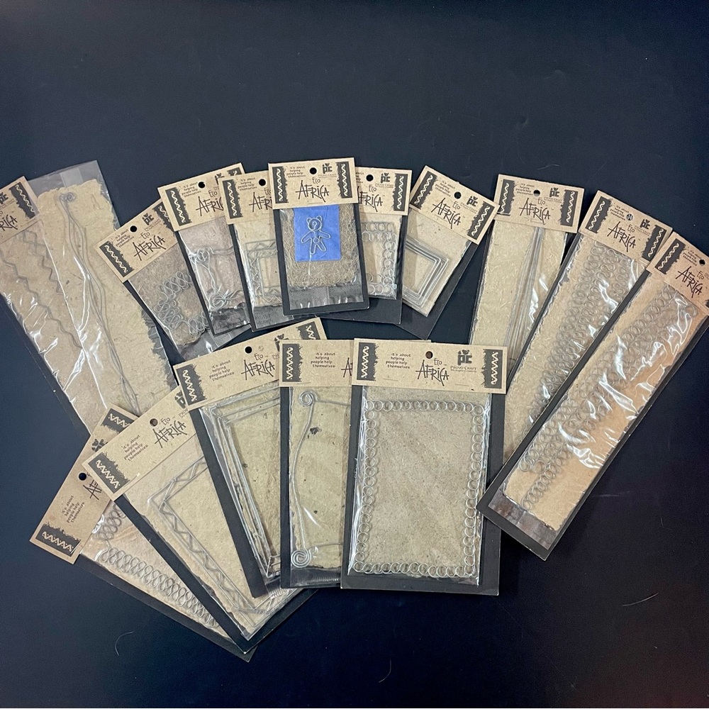 NEW Lot Of 16 Eco Africa Plant Papers Minimalist Scrapbook Embellishments